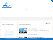 Tablet Screenshot of dm-edv.de